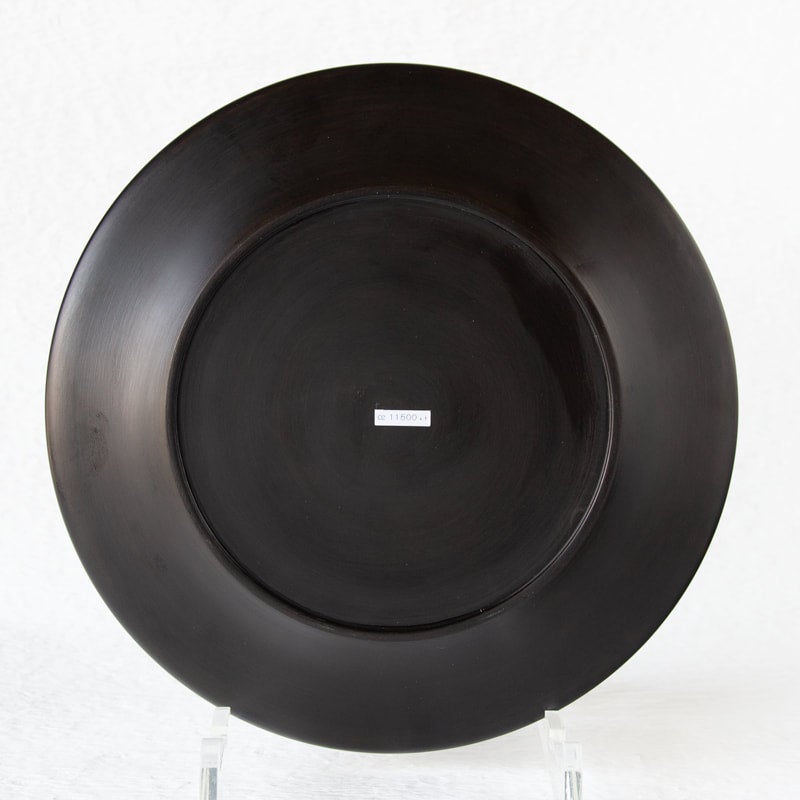 黒拭き漆 七寸リム皿 小倉広太郎作品 | Abundante / web-shop MITATE